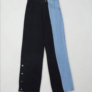 OAK+FORT Split Panel Jeans